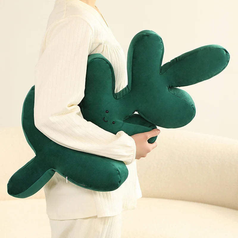 Velvety Leaf Pillows