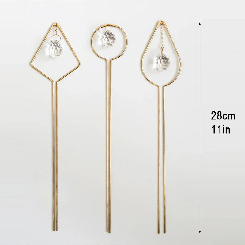 3 Pack Pot Plant Crystal Suncatcher