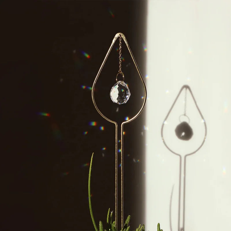 3 Pack Pot Plant Crystal Suncatcher