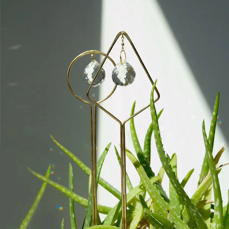 3 Pack Pot Plant Crystal Suncatcher