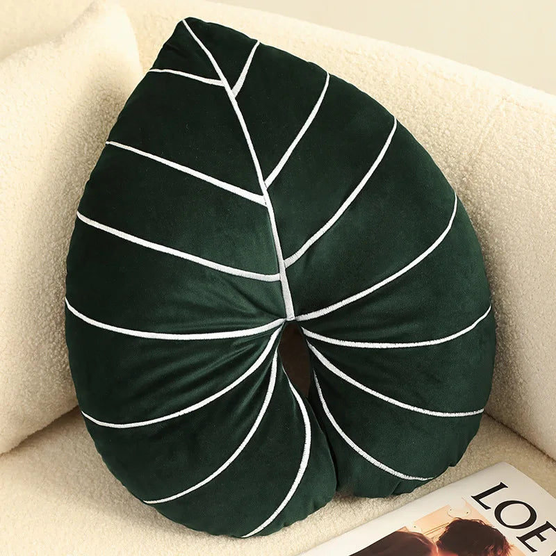 Velvety Leaf Pillows