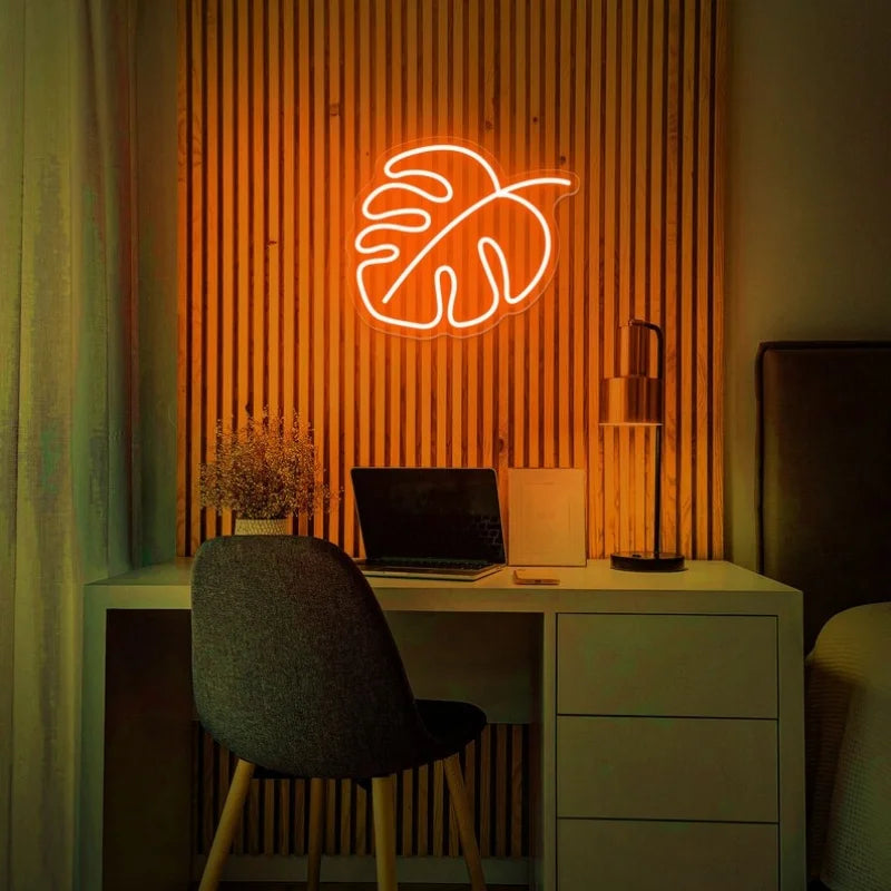 Monstera Neon Light