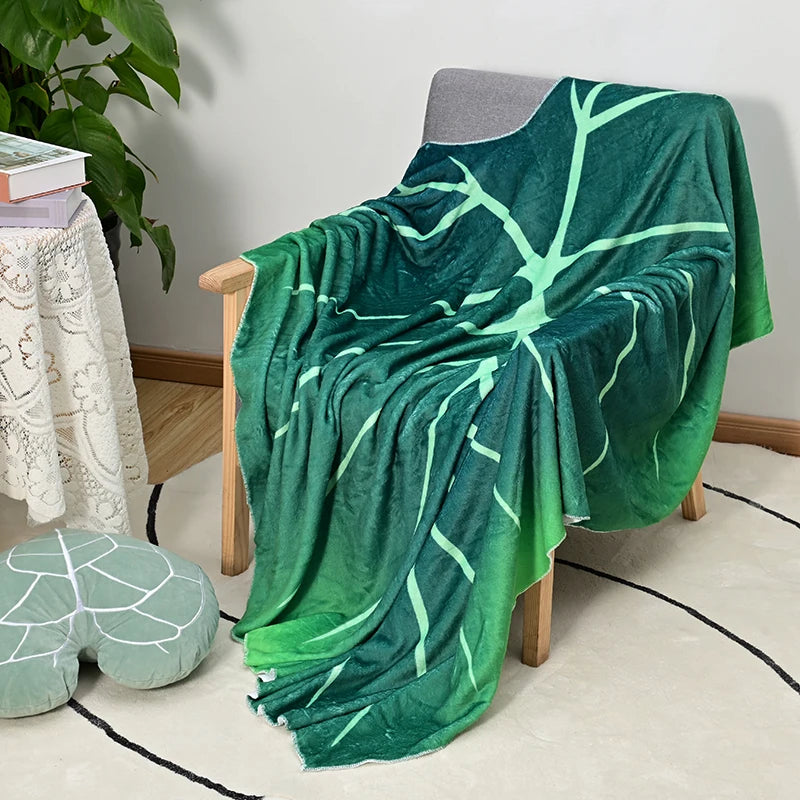 Super Soft Giant Leaf Blanket
