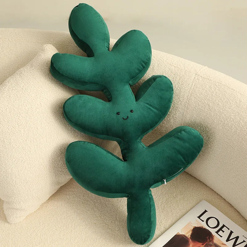 Velvety Leaf Pillows