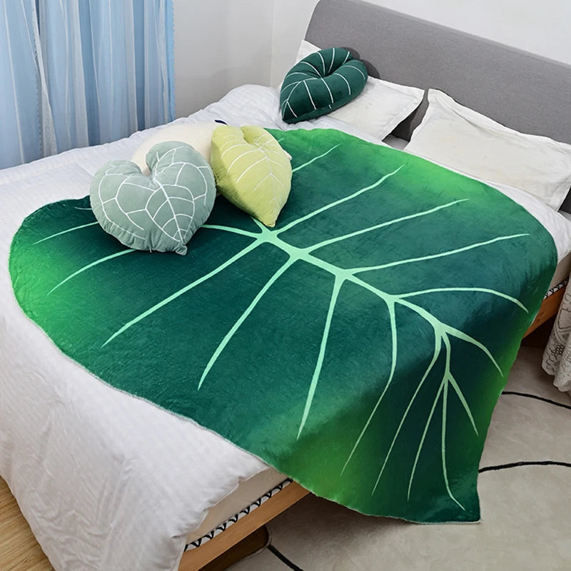 Super Soft Giant Leaf Blanket