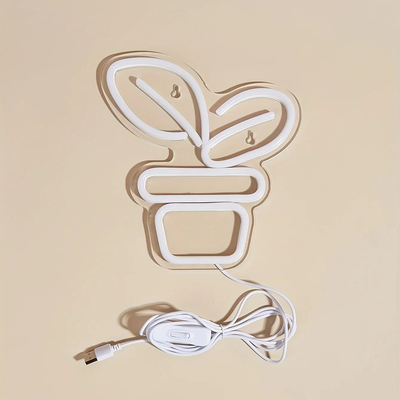 Pot Plant Neon Light