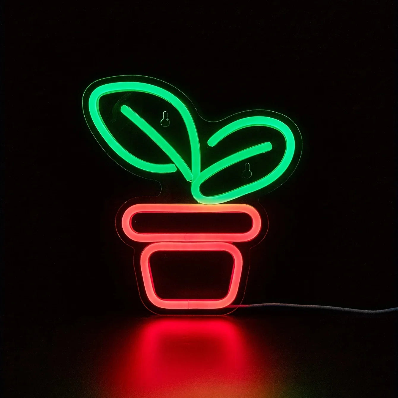 Pot Plant Neon Light