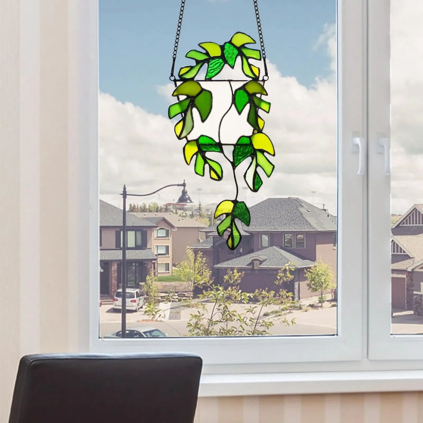 Hanging Stained Glass Houseplants