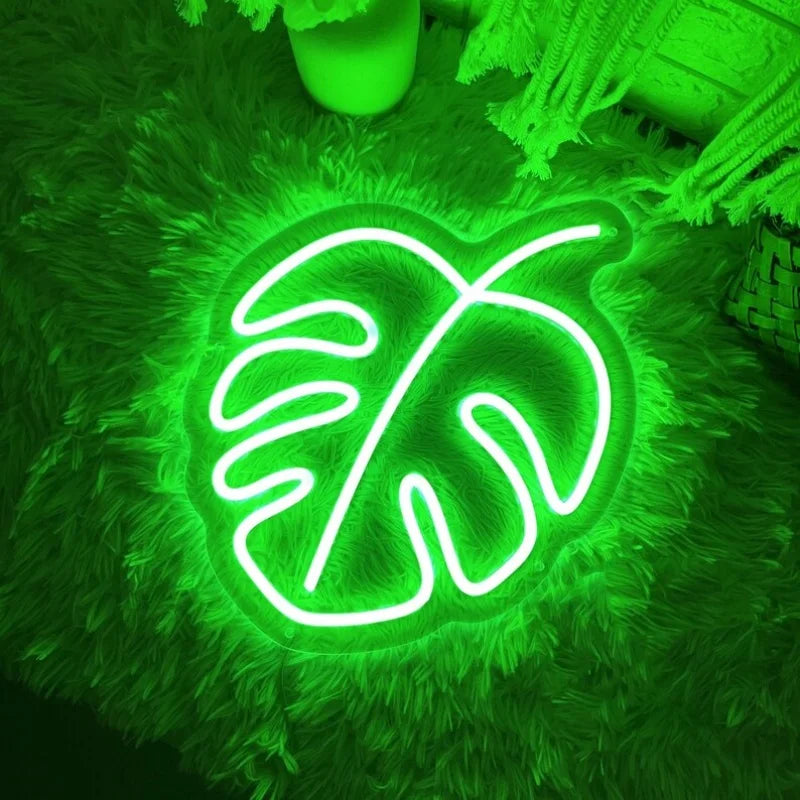 Monstera Neon Light