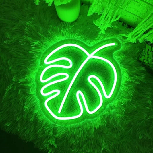 Monstera Neon Light