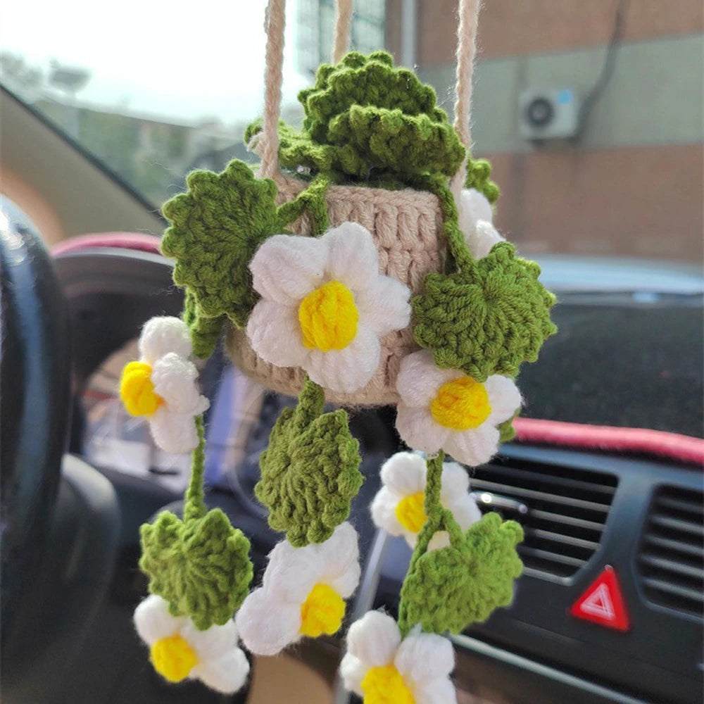 Hanging Crochet Plants